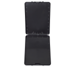 Porte-bloc avec compartiment MAULslim A4 portrait ouverture petit côté PP noir