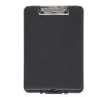 Porte-bloc avec compartiment MAULslim A4 portrait ouverture petit côté PP noir