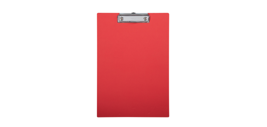 MAULbalance clipboard A4 portrait reinforced cardboard 3mm red