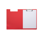 MAULbalance clipboard with cover A4 portrait reinforced cardboard 8mm spine red