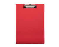 Porte-bloc à rabat MAULbalance A4 portrait carton renforcé dos 8mm rouge