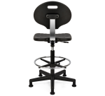 Chaise de travail Euroseats Tarente Large noir