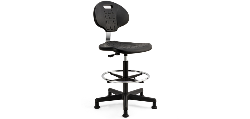 Chaise de travail Euroseats Tarente Large noir