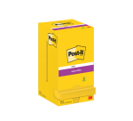 Memoblok Post-it 654 Super Sticky 76x76mm ultrageel 12 stuks
