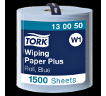 Papier d'essuyage Tork W1 Plus Premium 130050 2 épaisseurs 1500 feuilles bleu