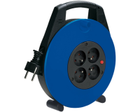 Kabelhaspel Brennenstuhl Vario 4 voudig H05VV-F 3G115 5 meter zwart/blauw FR/BE