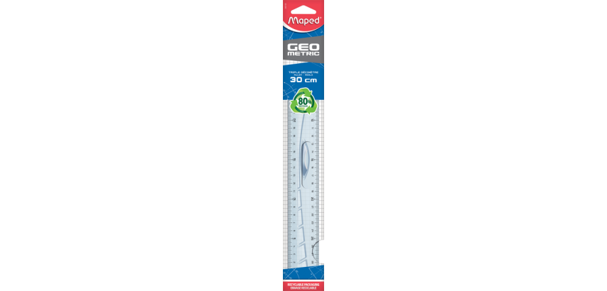 Maped Geometric Lineal mit Griff 30 cm