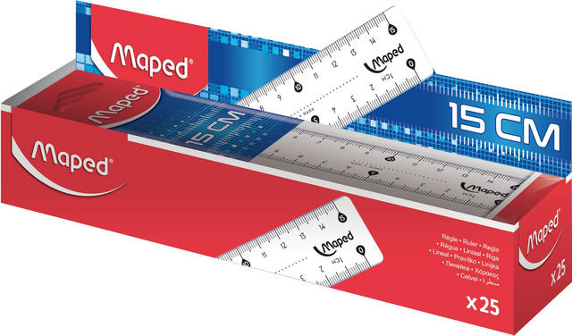 Liniaal Maped Aluminium 30cm bij Delo
