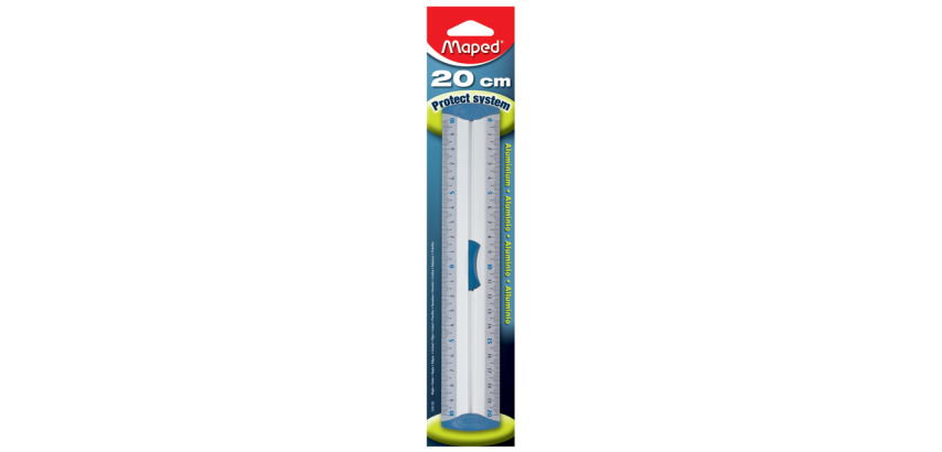 Maped ruler with grip 20cm Aluminium