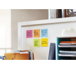Memoblok Post-it 655 Super Sticky 76x127mm neon geel 12 stuks