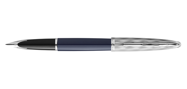 Stylo plume Waterman Carène L'essence dur Blue deLuxe CT  Medium