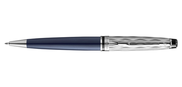 Stylo bille Waterman Expert L'essence du blue deLuxe CT Medium