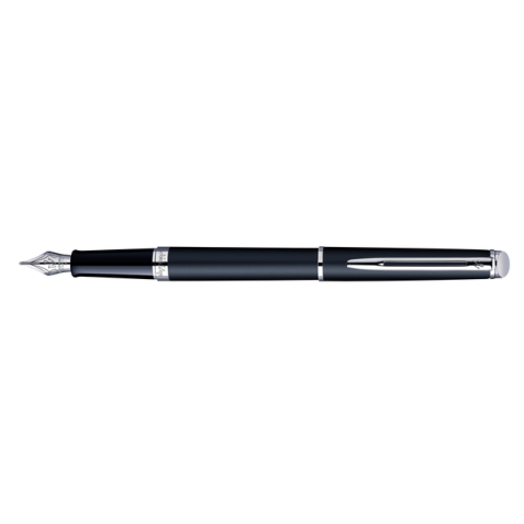 Stylo plume Waterman Hémisphère Matt Black CT Medium