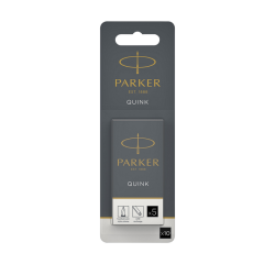 Cartouche d'encre Parker Quink noir blister 10 pièces