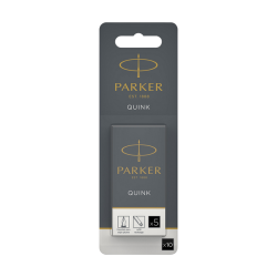 Cartouche d'encre Parker Quink noir blister 10 pièces