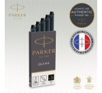 Inktpatroon Parker Quink zwart blister à 10 stuks