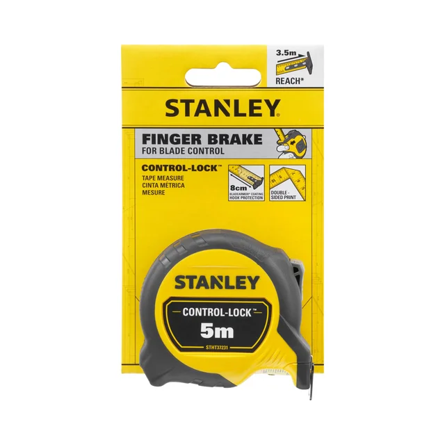 Mètre ruban Stanley Control-Lock 5 mètres 19mm sur