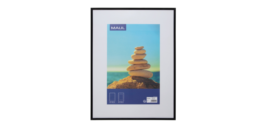 Cadre photo MAULart 30x40cm plastique cadre noir