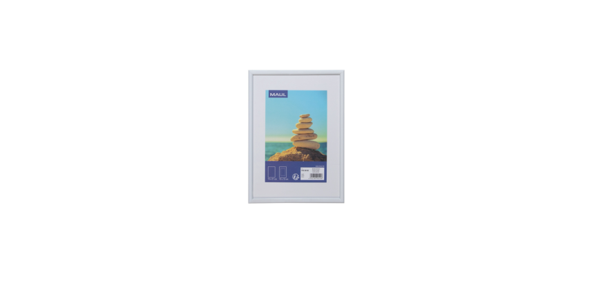 Cadre photo MAULart 15x21cm plastique cadre blanc
