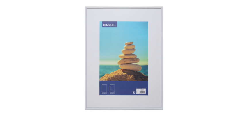 Cadre photo MAULart 30x40cm plastique cadre blanc