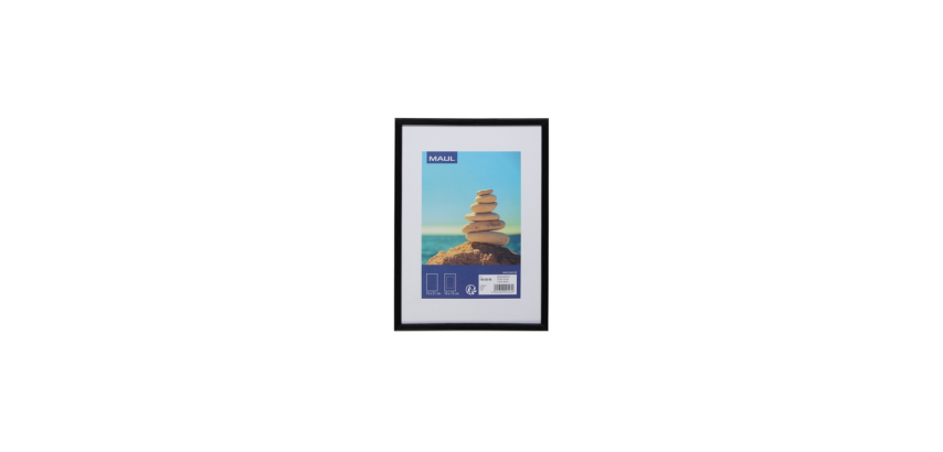 Cadre photo MAULart 15x21cm plastique cadre noir