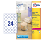 Avery L7780-25 round label 40mm transparent 600 pieces