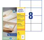 Avery Label LR3427-100 105x74mm recycled white 800 pieces