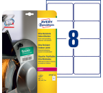 Etiquette Avery L7914-10 99,1x67,7mm polyéthylène blanc 80 pièces