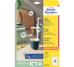 Etiket Avery L3416-10 rond 60mm wit 120 stuks