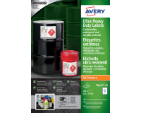 Etiket Avery B3427-50 105x74mm polyethyleen wit 400 etiketten