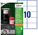 Etiket Avery B7173-50 99x57mm polyethyleen wit 500 stuks