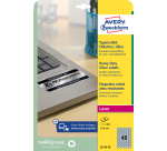 Etiket Avery L6129-20 rond 30mm zilver 960 stuks