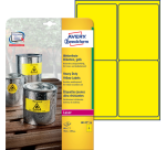 Etiket Avery L6127-20 99.1x139mm geel 80 stuks