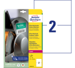 Etiket Avery L7916-10 210x148mm polyethyleen wit 20 stuks