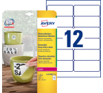 Etiquette Avery L4776REV-20 99,1x42,3mm blanc 240 pièces