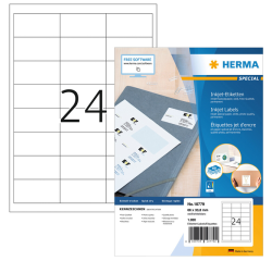 Etiket HERMA 10779 66x33.8mm wit 1920 stuks