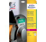 Etiquette Avery L912-10 63,5x33,9mm polyéthylène blanc 240 pièces