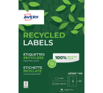 Avery Label LR7169-100 99.1x139mm recycled white 400 pieces