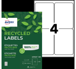 Avery Label LR7169-100 99.1x139mm recycled white 400 pieces