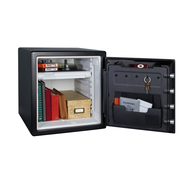Coffre-fort Master Lock ignifuge et étanche serrure combinaison électronique XL noir