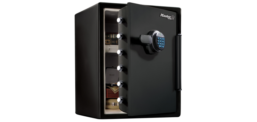 Coffre-fort Master Lock ignifuge et étanche serrure combinaison électronique XXL noir