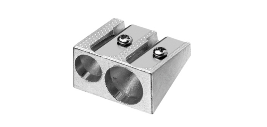 Puntenslijper Westcott aluminium dubbel kegelvorm