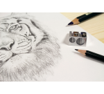 Puntenslijper Westcott aluminium dubbel kegelvorm