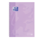 Notitieboek Oxford Touch Europeanbook A4+ 4-gaats lijn 160 pagina's pastel paars