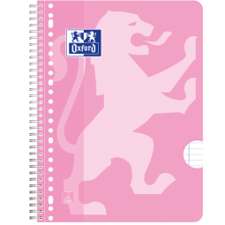 Bloc de cours Oxford School A4+ ligné 23 perf 160 pages 80g rose