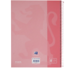 Notitieboek Oxford Touch Europeanbook A4+ 4-gaats lijn 160 pagina's pastel roze