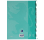 Cahier de notes Oxford Touch Europeanbook A4+ 4 perforations ligné 80fls pastel menthe