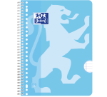 Collegeblok Oxford School A4+ lijn 23-gaats 160 pagina's 80gr pastel assorti 3 stuks