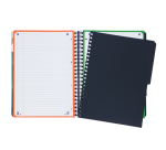 Cahier Oxford Projectbook School A4+ ligné 4 perf 240 pages 80g aqua