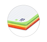 Cahier Oxford Projectbook School A4+ ligné 4 perf 240 pages 80g aqua